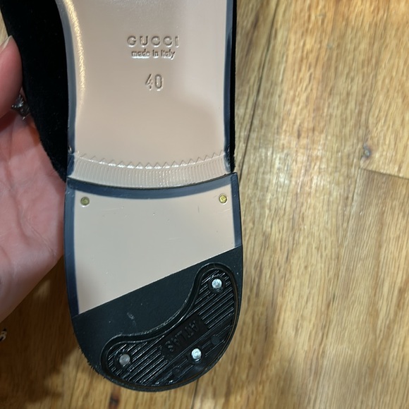 Gucci horsebit slides. Never worn. Taps were added to protect shoes - Picture 9 of 10